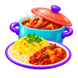 آیکون دسته‌بندی غذای خانگی و کترینگ